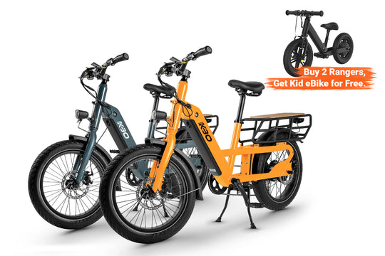 KBO Ranger Cargo EBike for Carrying Heavy Loads, Family Riding