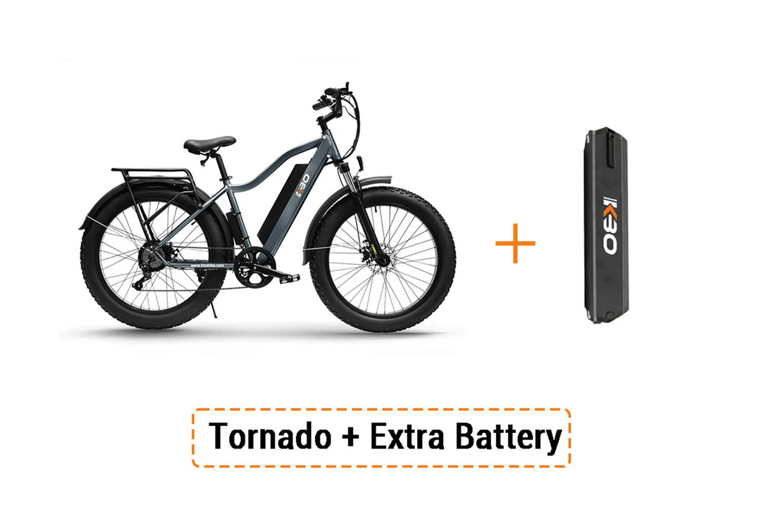 All Terrain Electric Bike KBO Tornado Grey KBO Bike