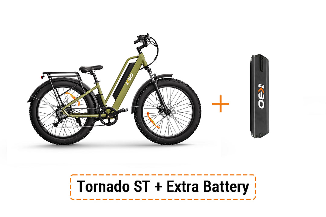 KBO All Terrain Electric Bike Tornado Fat Tire EBike for Mountain KBO Bike